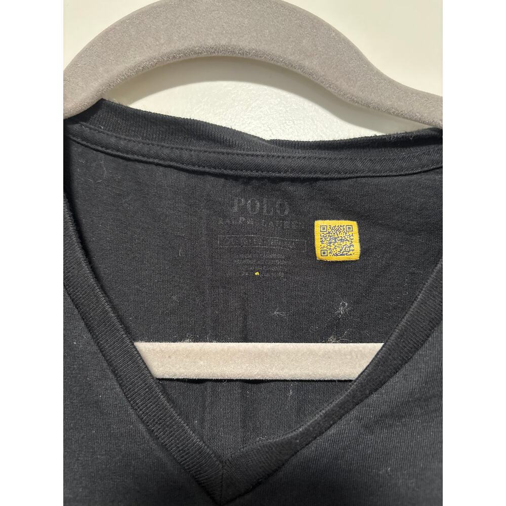 Polo Ralph Lauren Men's Black V-Neck Pony Logo T-Shirt XL - Picture 3 of 7